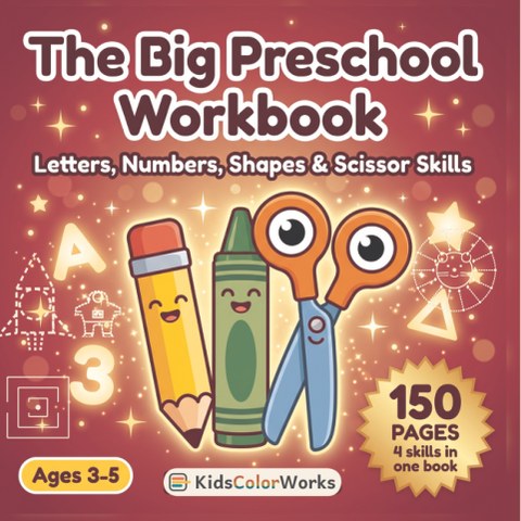 The Big Preschool Workbook Ages 3–5 — book cover