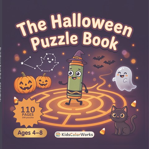 The Halloween Puzzle Book — book cover