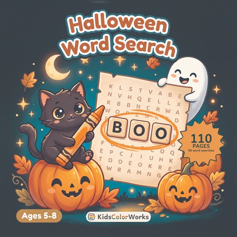 Halloween Word Search — book cover