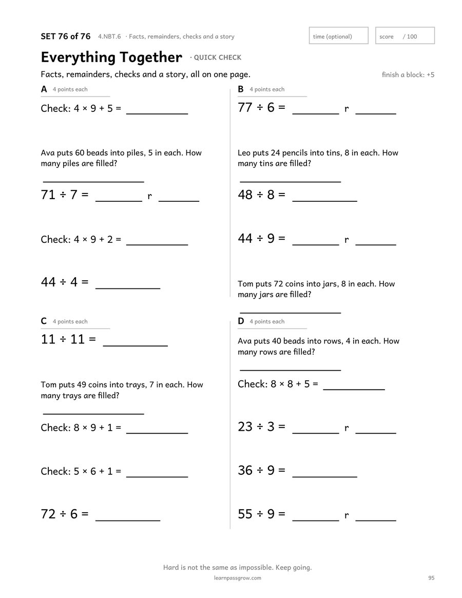 Division Practice — inside page 4