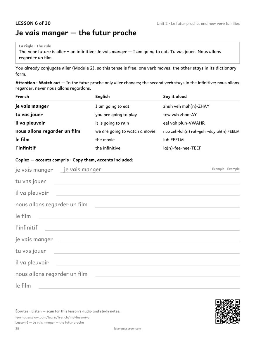 The French Ladder — Basic User, Module 3 of 5 — inside page 3