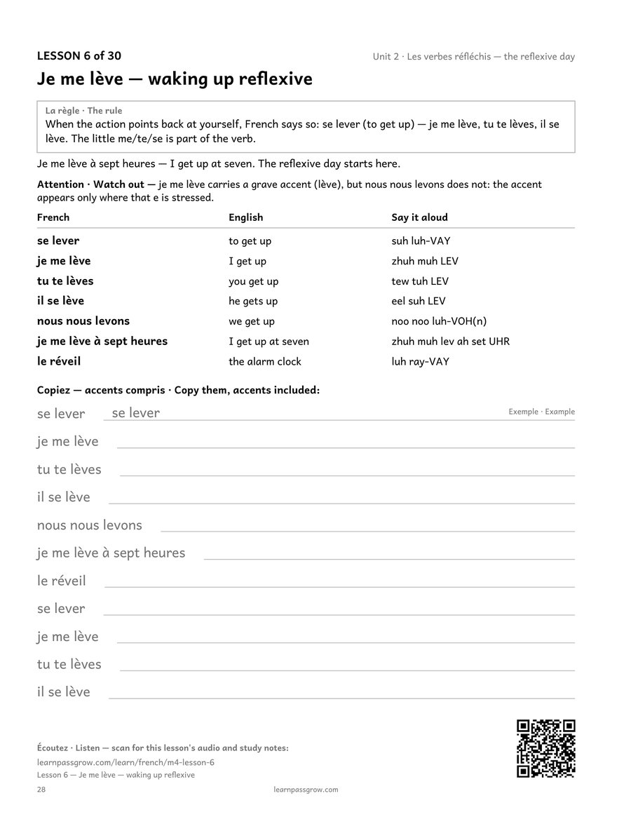 The French Ladder — Basic User, Module 4 of 5 — inside page 3