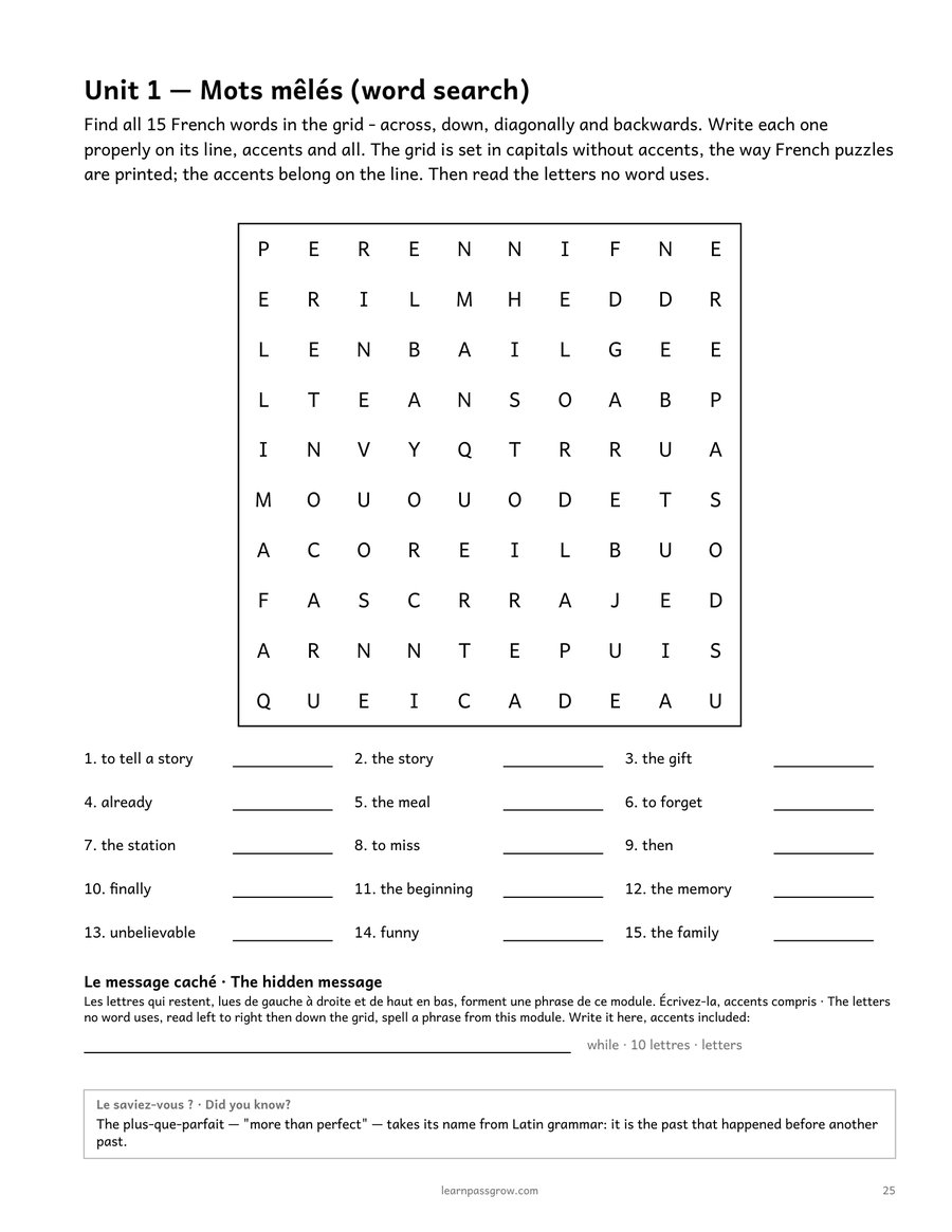 The French Ladder — Independent User, Module 1 of 5 — inside page 2